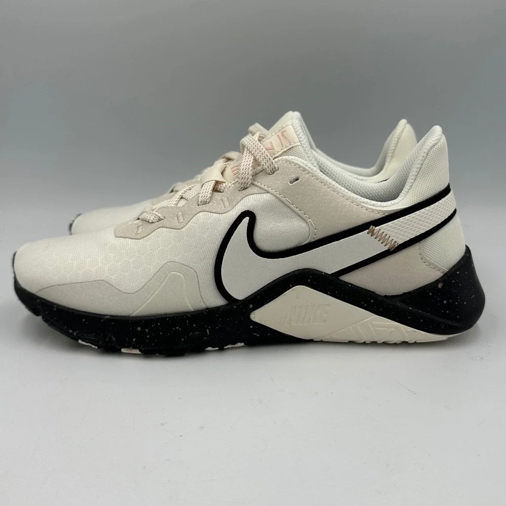 Nike Legend Essential‎ 2 PRM CZ3668-100 Women 6.5 Sail Black Training Shoes NWOB